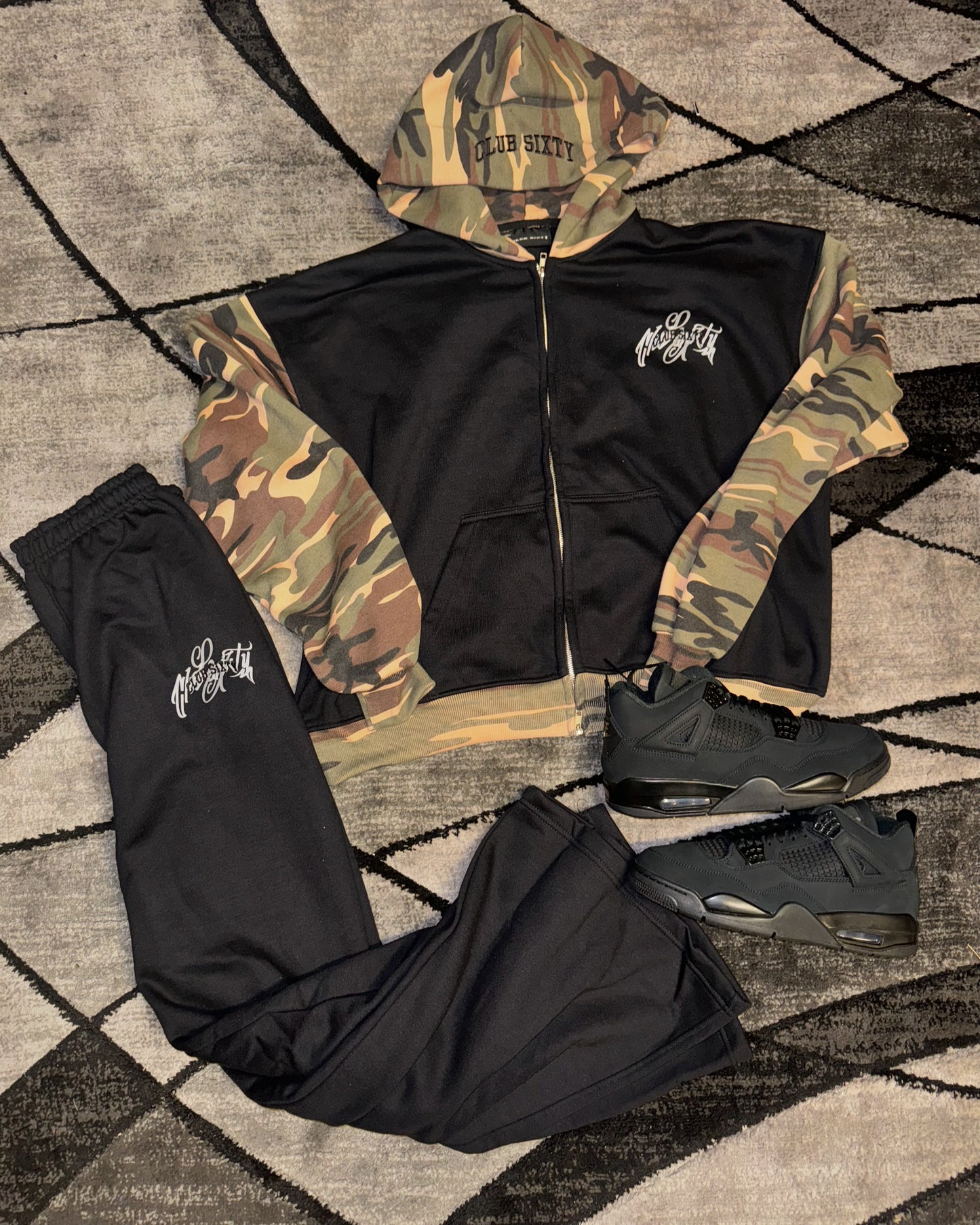 Club sixty Camo Hoodie set