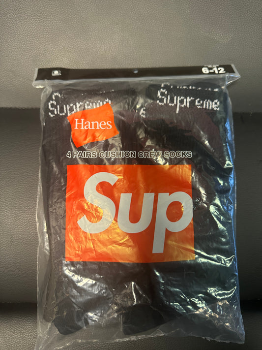 Supreme 4 Pair Crew Socks