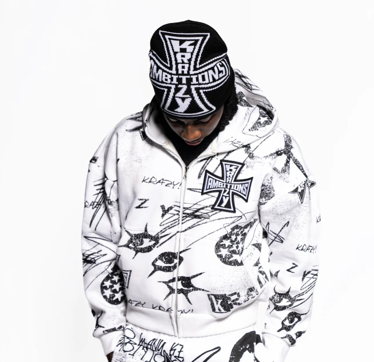 KZA Graffiti Hoodie Set