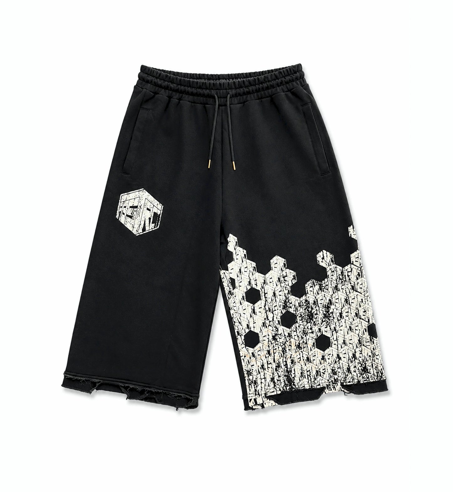 Abstract 3/4 Shorts